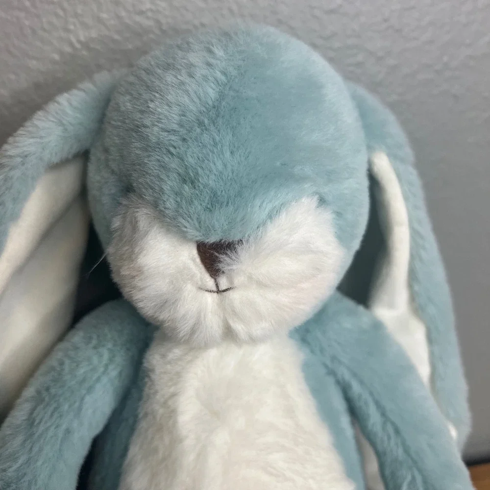 Bunnies By The Bay 12 In Blue White Little Nibble Floppy Bunny Rabbit NWT